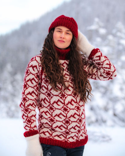 LOFOTFOLK GARNPAKKE RØD