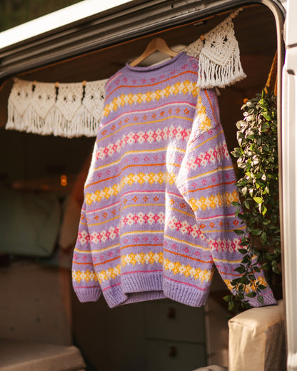 BLOSSOM PURPLE LARGE w/extra length
