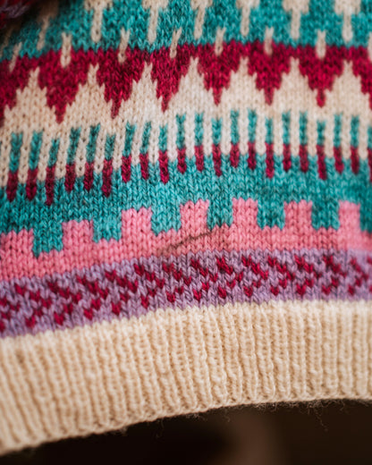 UNE SWEATER WHITE AND BLUE SMALL-MEDIUM