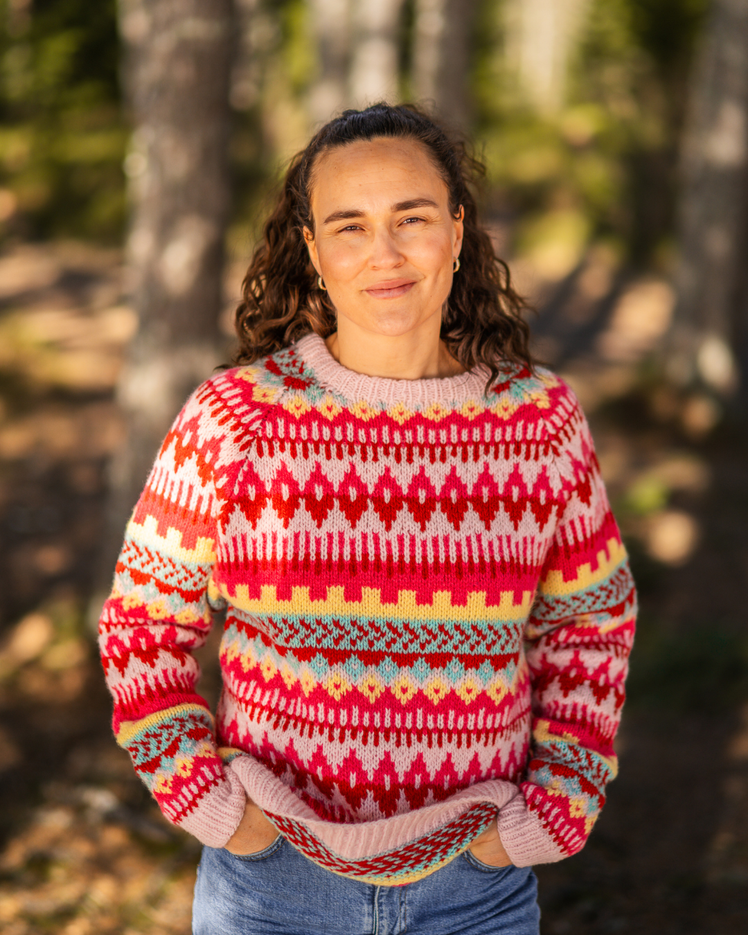 UNE RAGLAN GARNPAKKE ROSA