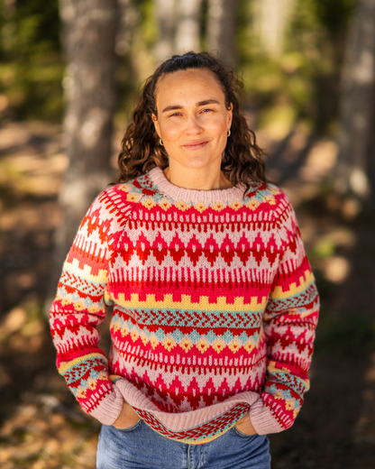 UNE RAGLAN GARNPAKKE ROSA