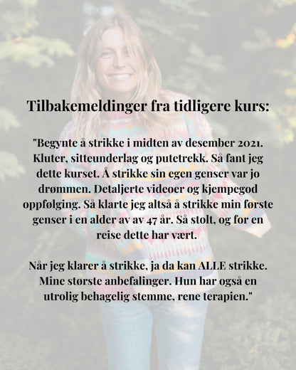 STRIKKEKURS UNE GENSER