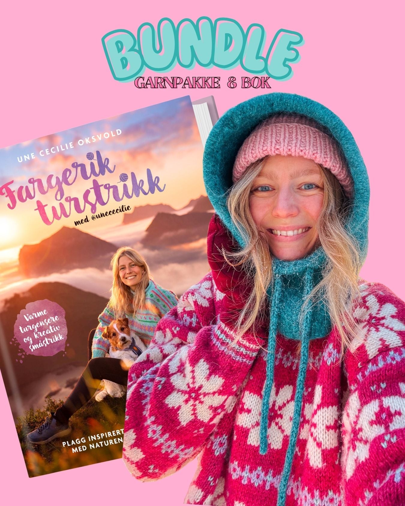 BUNDLE: BOK & BIKKJEKALDT BALAKLAVA GARNPAKKE
