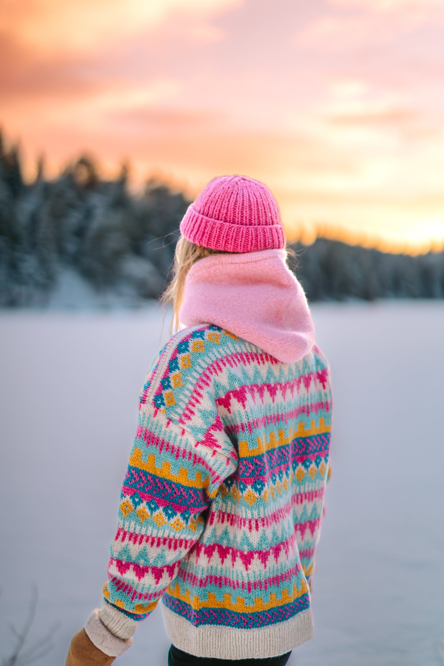 BIKKJEKALDT BALAKLAVA GARNPAKKE ROSA